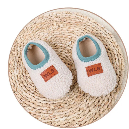 Chaussons antidérapants pour bébé Blanc