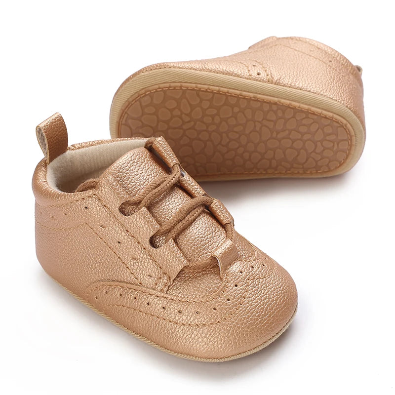 Basket bébé souples et antidérapantes Or