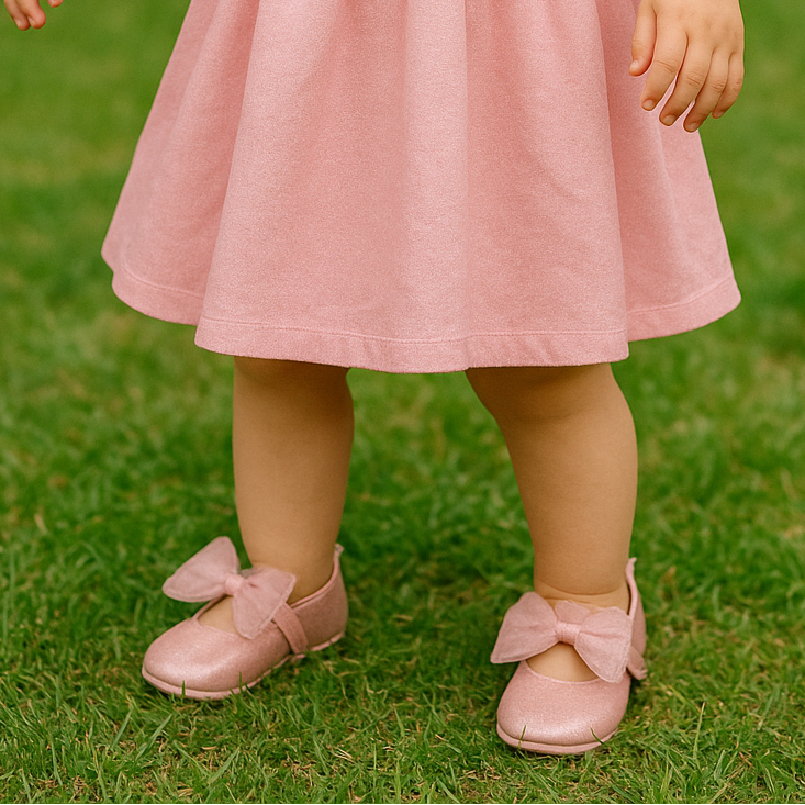 Chaussures Princesse Roses Gros NĆud papillon