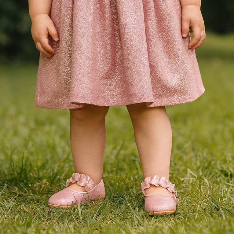 Ballerines Froncées Roses