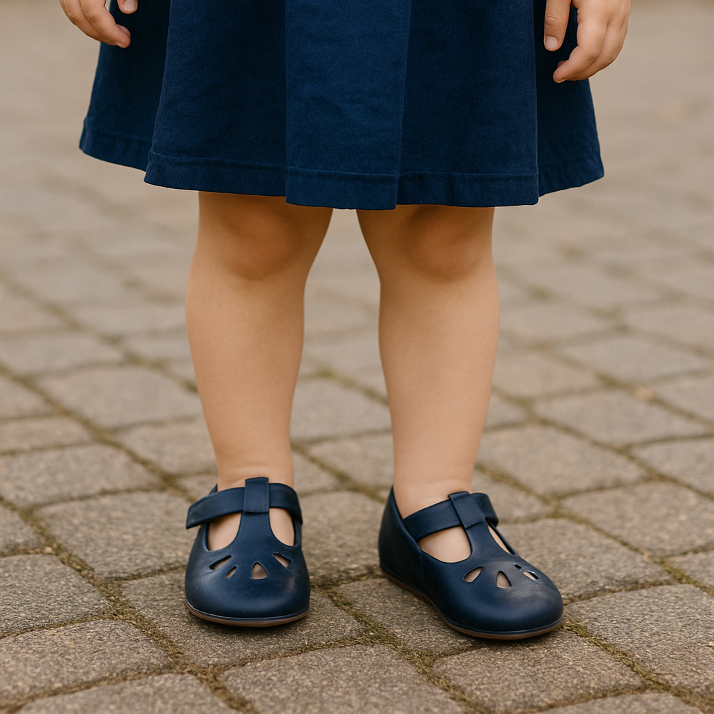 Mocassins Bleu marine à œillets