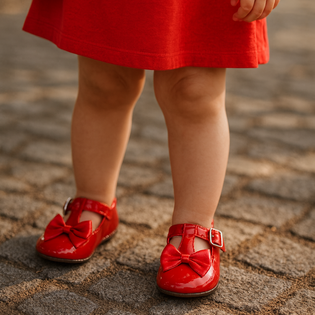Chaussures de cérémonie Rouges avec Nœud