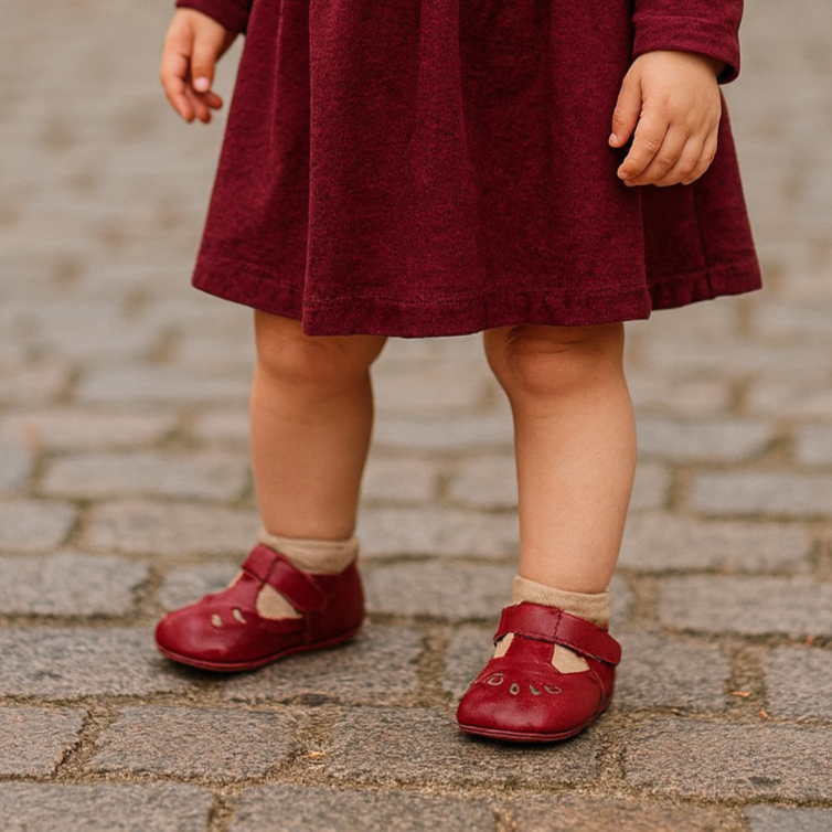 Mocassins Rouges à œillets