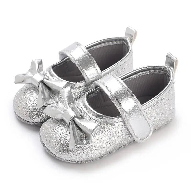 Chaussures Princesse Argent NĆud papillon
