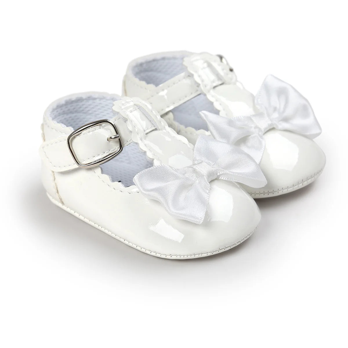 Chaussures de cérémonie Blanches avec Nœud