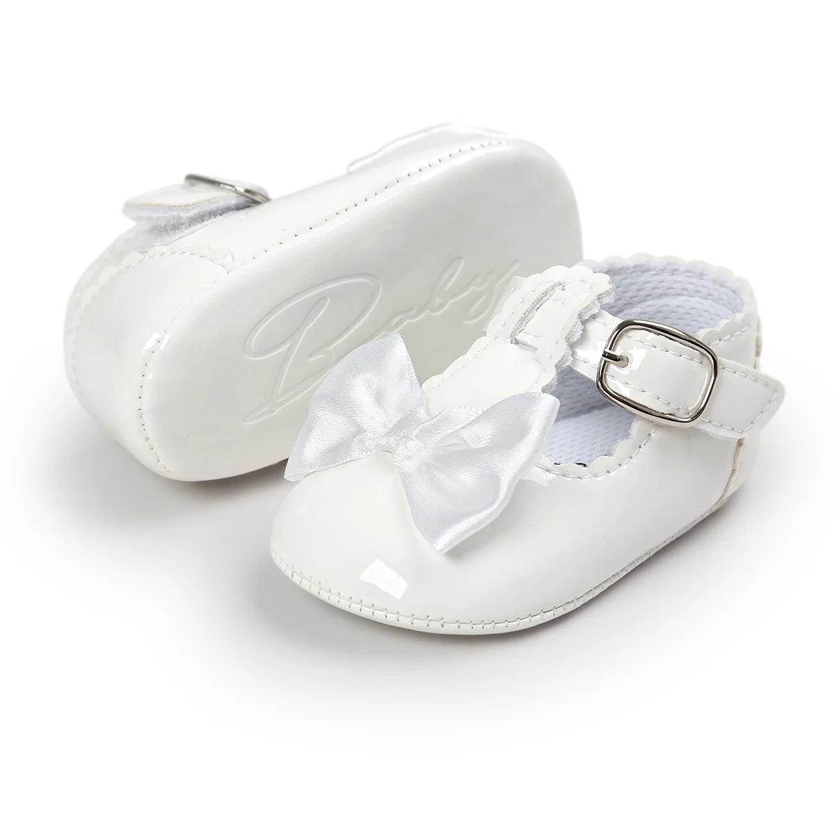Chaussures de cérémonie Blanches avec Nœud