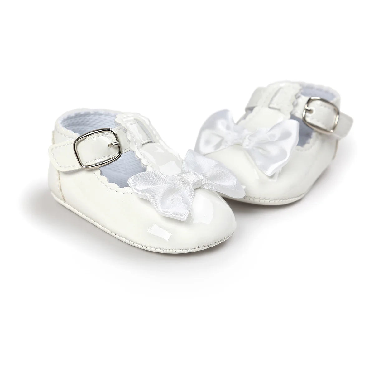 Chaussures de cérémonie Blanches avec Nœud
