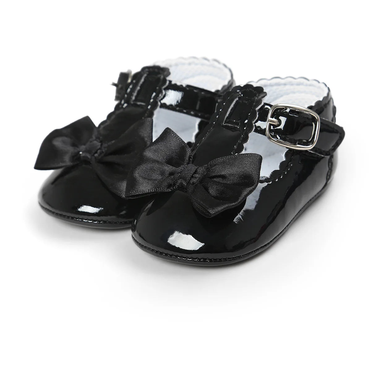 Chaussures de cérémonie Noires avec Nœud