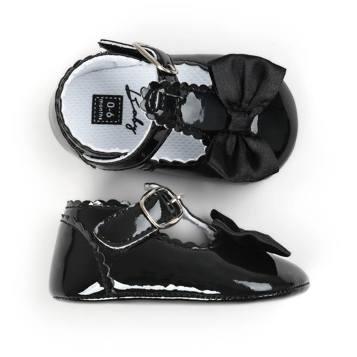 Chaussures de cérémonie Noires avec Nœud