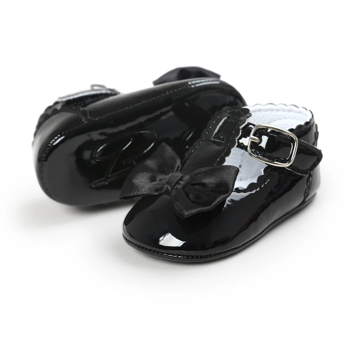 Chaussures de cérémonie Noires avec Nœud
