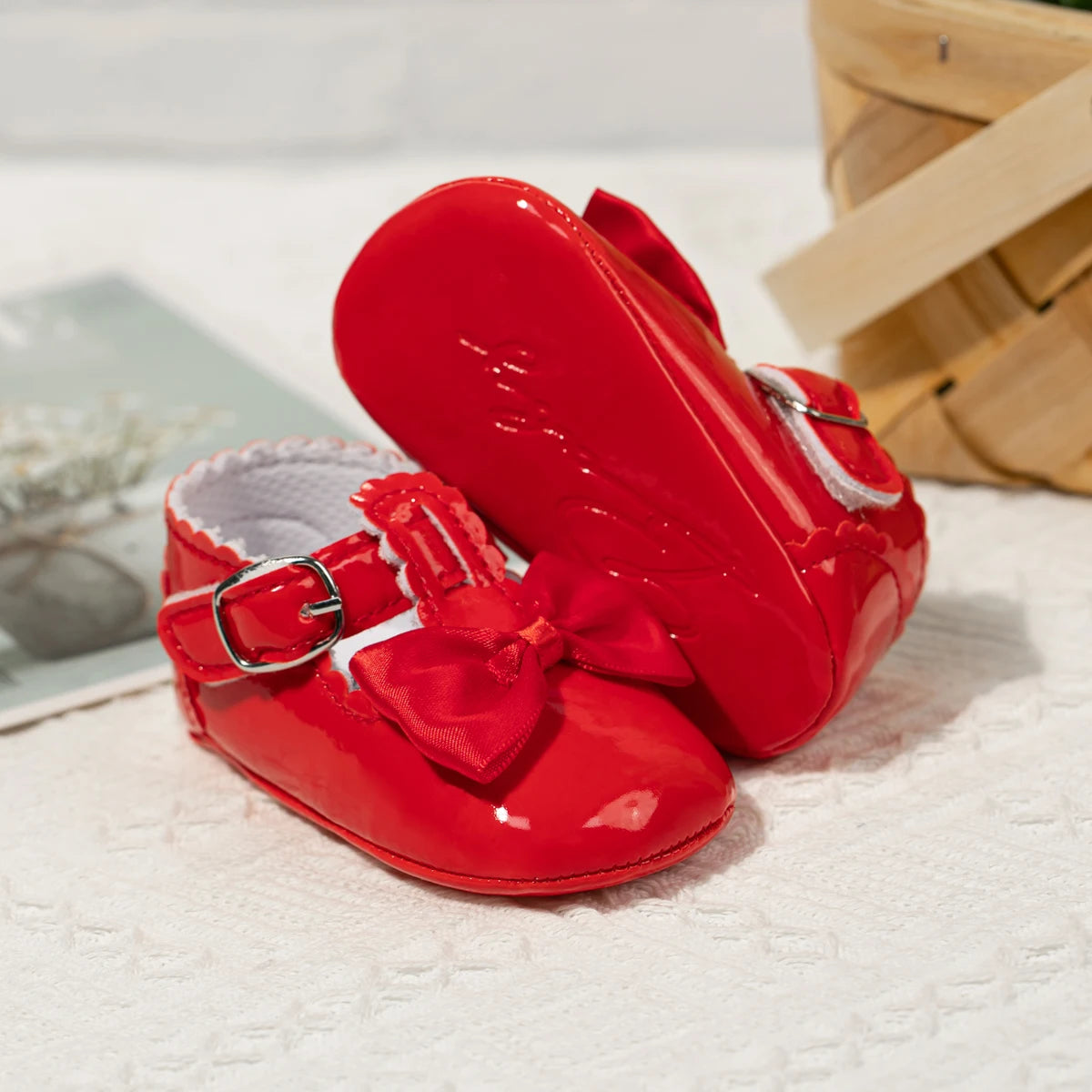 Chaussures de cérémonie Rouges avec Nœud