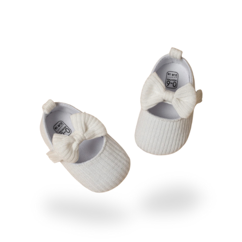 Mocassins Blancs avec Nœud