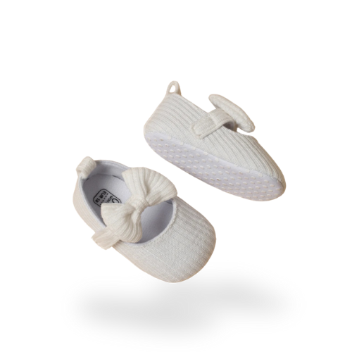 Mocassins Blancs avec Nœud