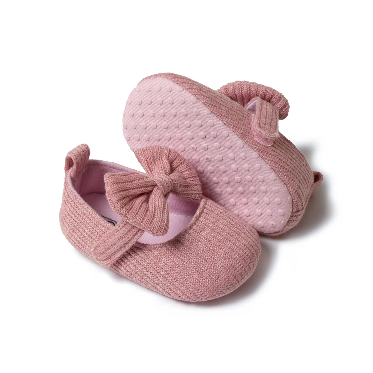 Mocassins Roses avec Nœud