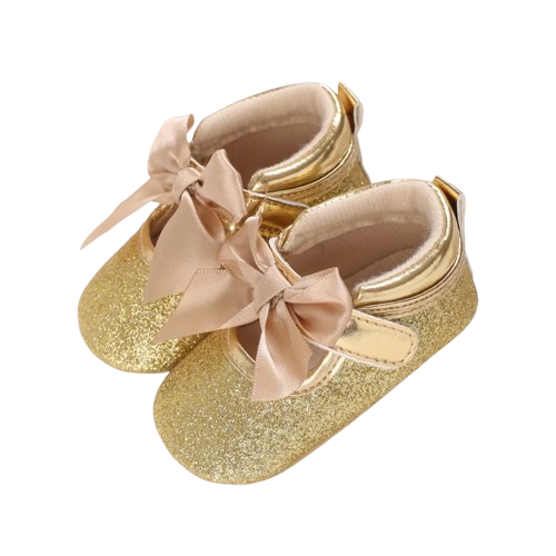 Chaussures Princesse Or Montante NĆud papillon
