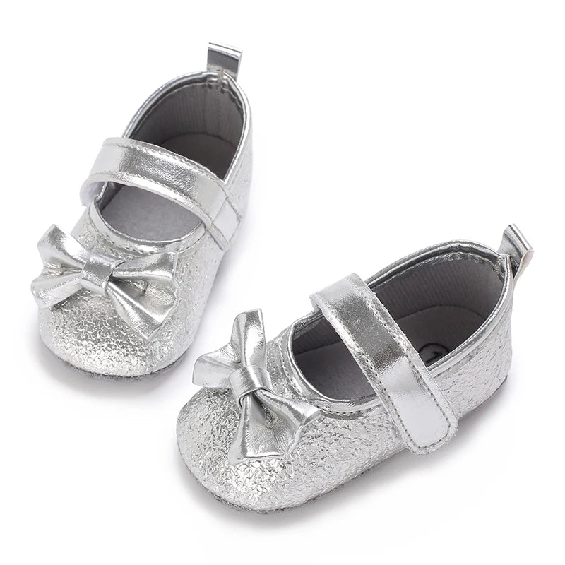 Chaussures Princesse Argent NĆud papillon