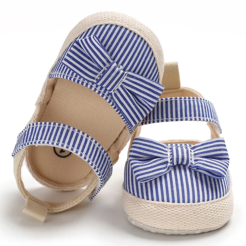 Sandales Bleues Ă Rayures