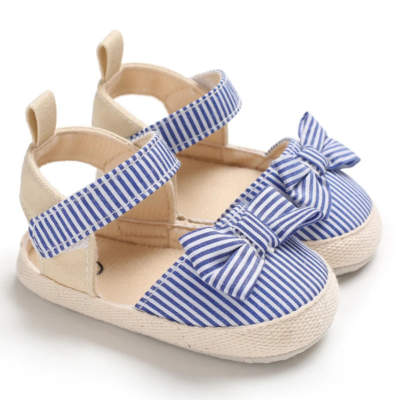 Sandales Bleues Ă Rayures