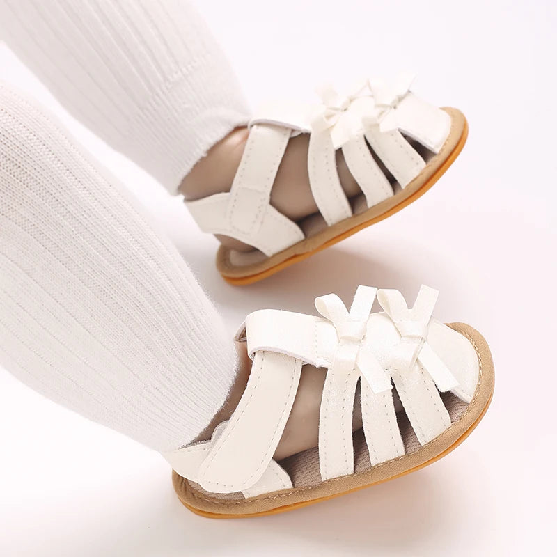 Sandales Blanches Double NĆud