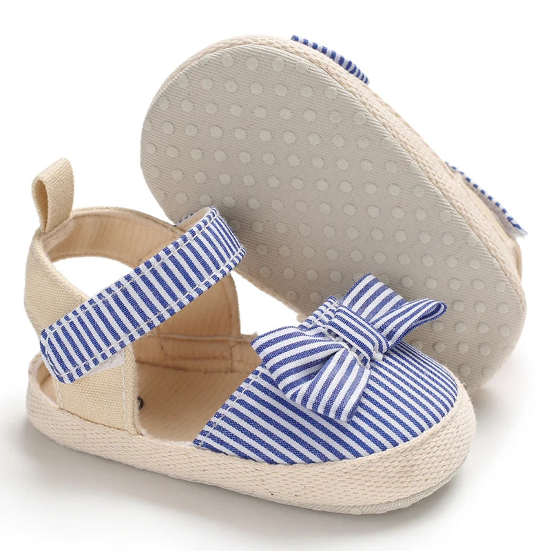 Sandales Bleues Ă Rayures