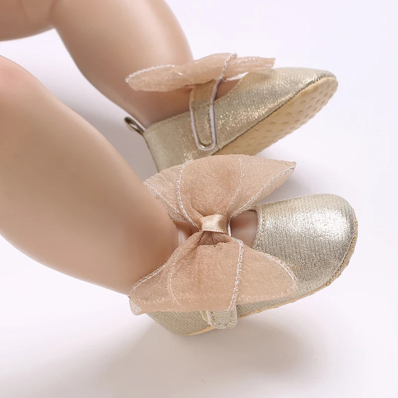 Chaussures Princesse Or Gros NĆud papillon