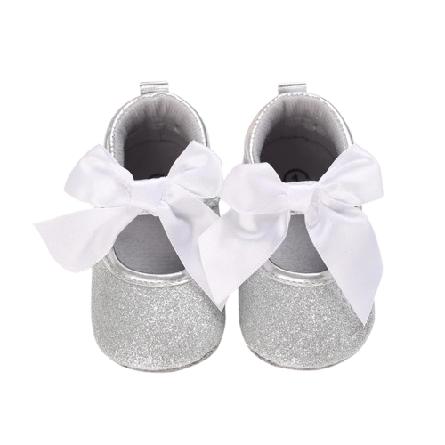 Chaussures Princesse Argent Montantes NĆud papillon