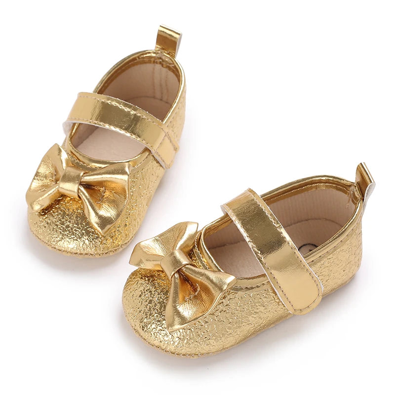 Chaussures Princesse Or NĆud papillon