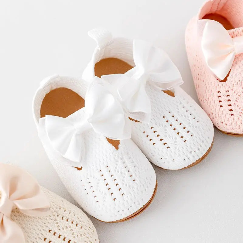 Chaussures de cérémonie Blanches avec nœud