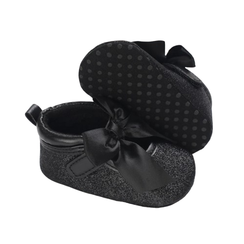 Chaussures Princesse Noires Montantes NĆud papillon