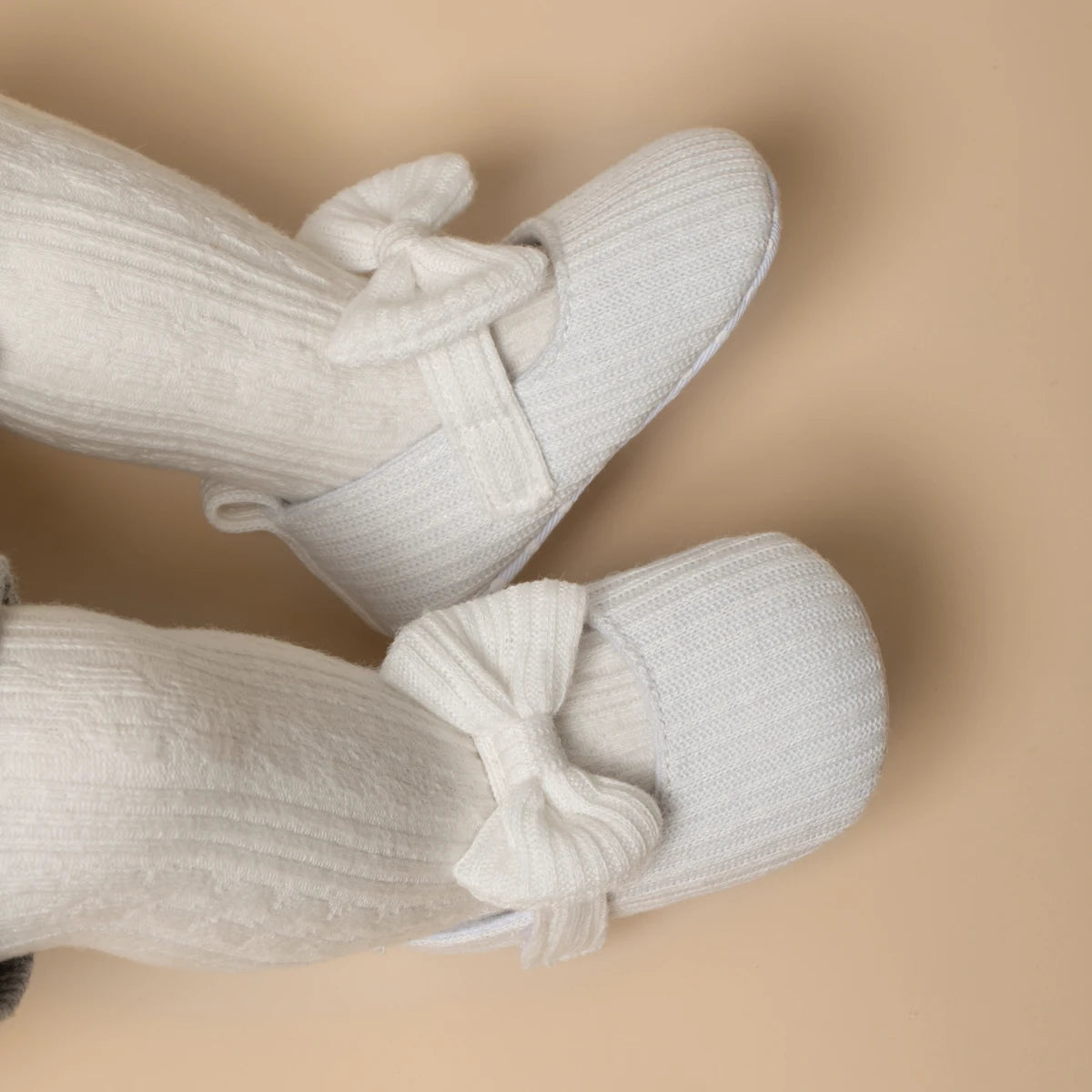 Mocassins Blancs avec Nœud