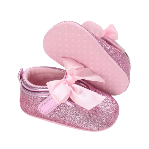 Chaussures Princesse Roses Montantes NĆud papillon