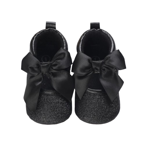 Chaussures Princesse Noires Montantes NĆud papillon