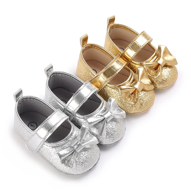 Chaussures Princesse Argent NĆud papillon