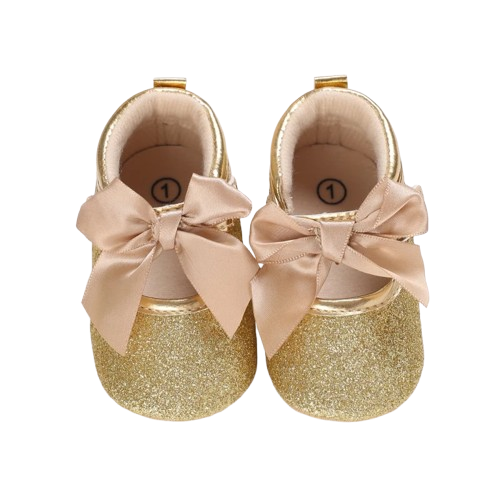 Chaussures Princesse Or Montante NĆud papillon