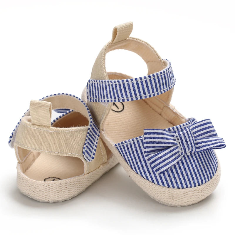 Sandales Bleues Ă Rayures