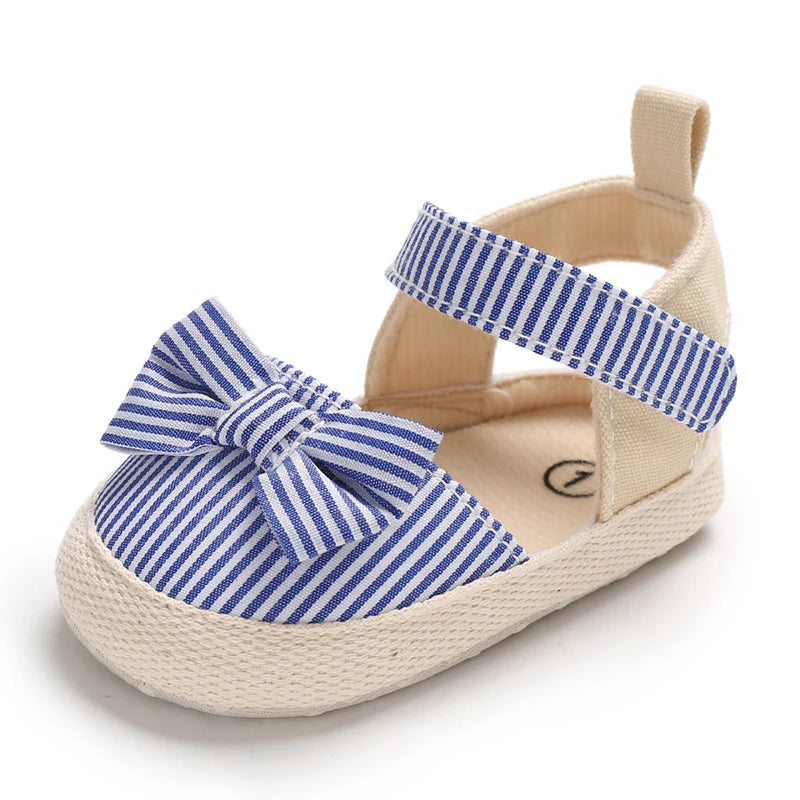 Sandales Bleues Ă Rayures
