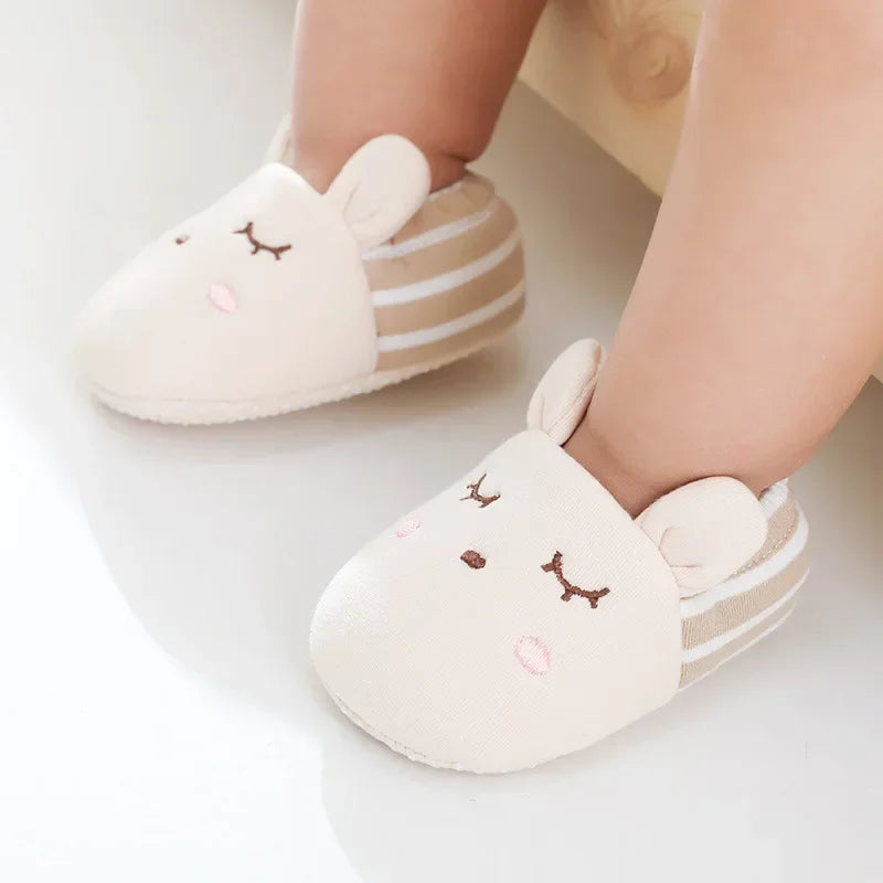 Chaussons Rose Pâle Lapin