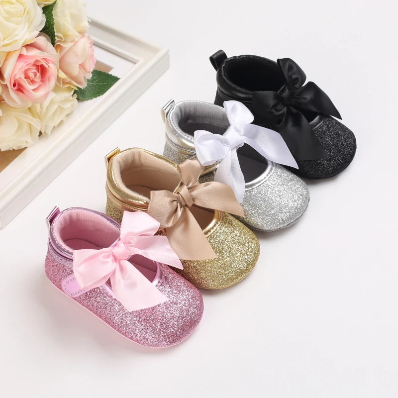 Chaussures Princesse Argent Montantes NĆud papillon