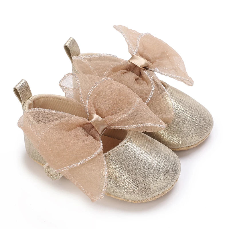 Chaussures Princesse Or Gros NĆud papillon