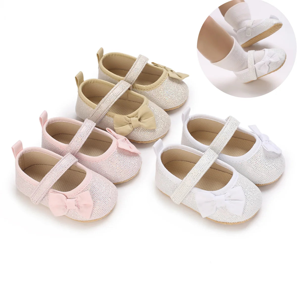 Chaussures Princesse Roses NĆud papillon
