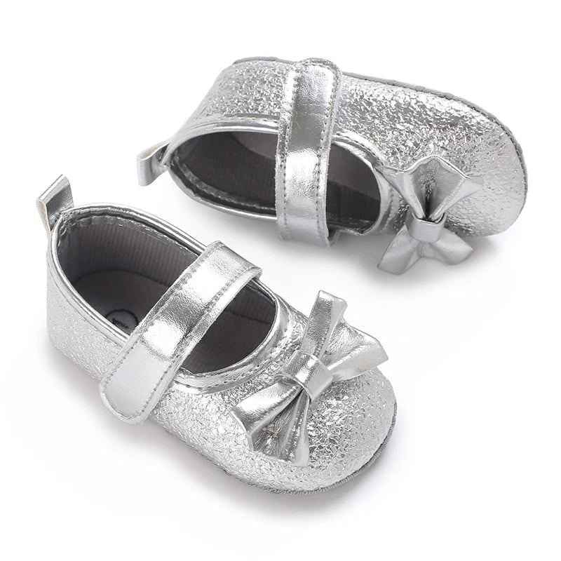 Chaussures Princesse Argent NĆud papillon