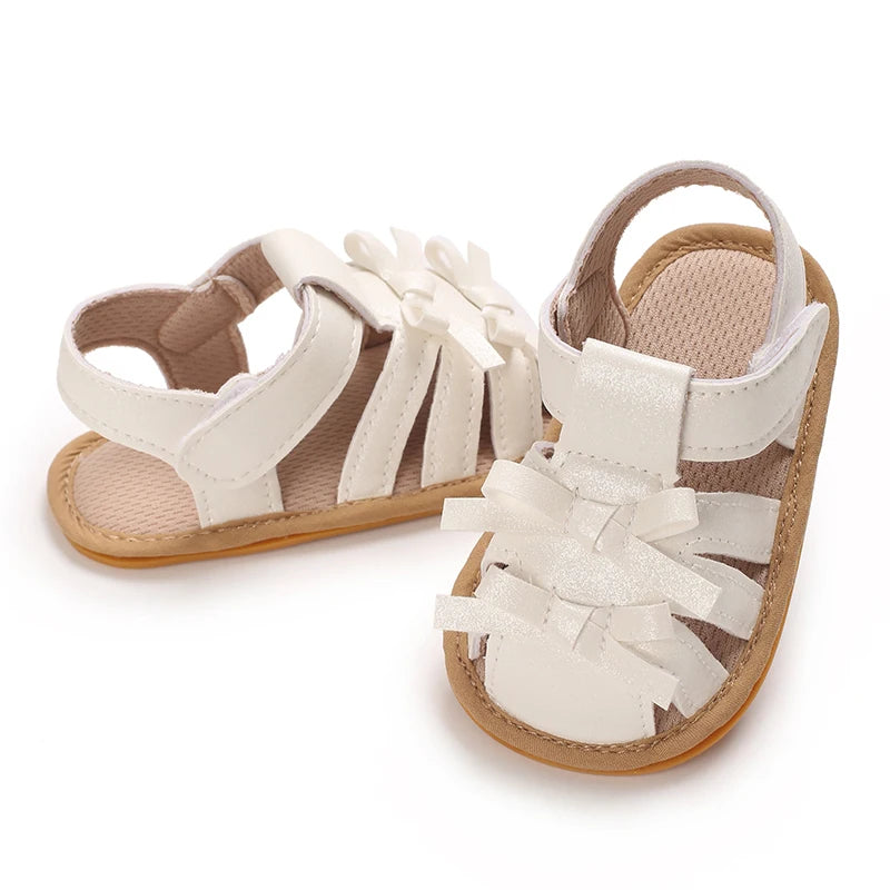 Sandales Blanches Double NĆud