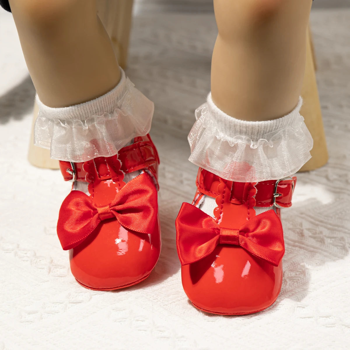 Chaussures de cérémonie Rouges avec Nœud