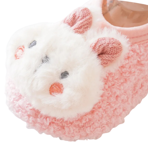 chaussons-antiderapants-pour-bebe-lapin-rose