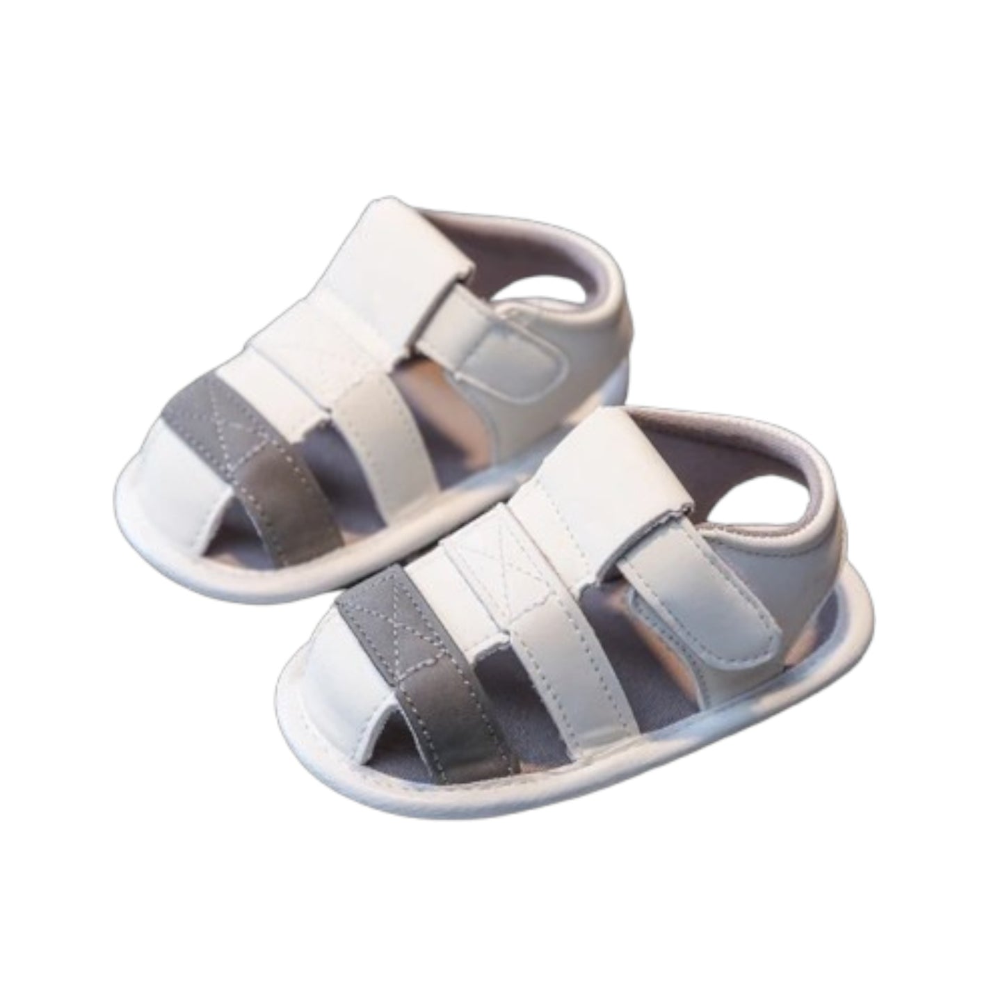 Sandales Grises Ă bandes