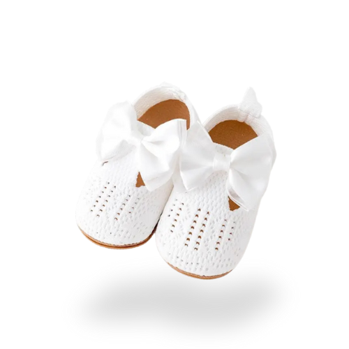 Chaussures de cérémonie Blanches avec nœud