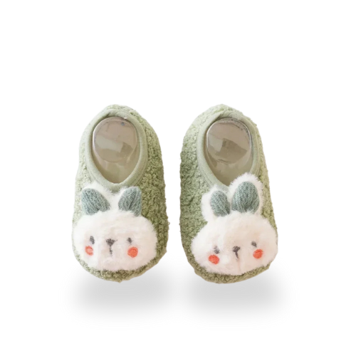 Chaussons antidérapantes pour bébé - Motif lapin