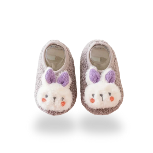 PANPAN - Chaussons antidérapantes pour bébé - Motif lapin