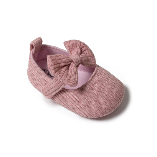 Mocassins Roses avec Nœud