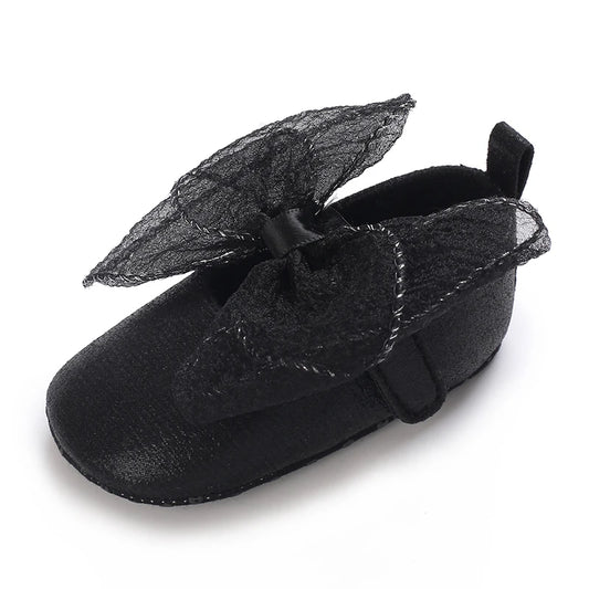 Chaussures Princesse Noires Gros Nœud papillon